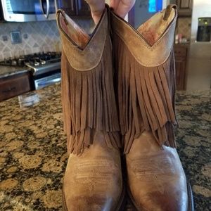 Ariat fringe boots